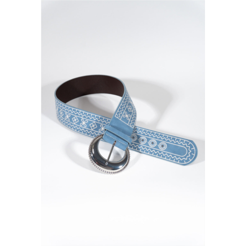 Forever 21 embroidered faux leather belt