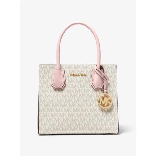 michael kors outlet mercer medium logo and leather accordion crossbody bag