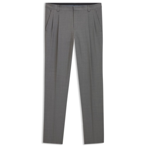 HUGO extra-slim-fit trousers in virgin-wool dobby