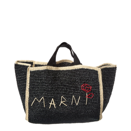 Marni macrame sillo medium shopper tote