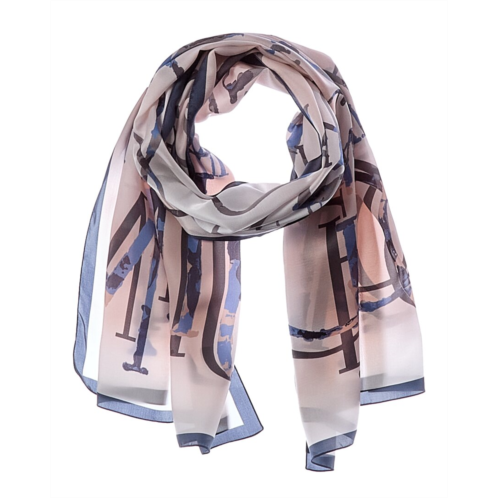 Jimmy Choo logo silk scarf