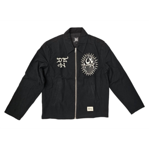 Ed Hardy mens dg skull workwear jacket in black