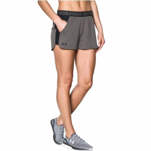 UNDER ARMOUR womens play up 2.0 shorts in carbon heather