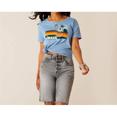 ARIAT acres t-shirt in light blue
