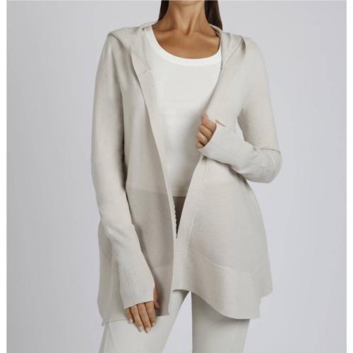 BLANC NOIR portola thumbholes cardigan in pumice stone