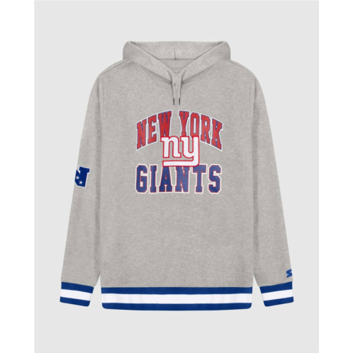 Starter mens new york giants knit hoodie sweatshirt in grey