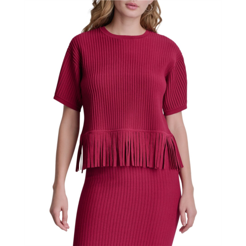 DKNY fringe sweater