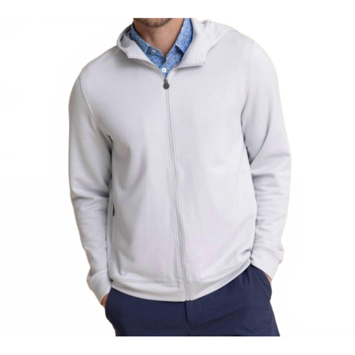 SOUTHERN TIDE schooner full zip hoodie in silver lake