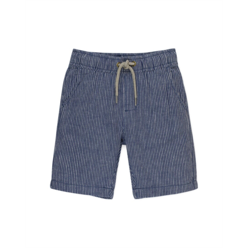 HOPE & HENRY pull-on relaxed linen-blend short