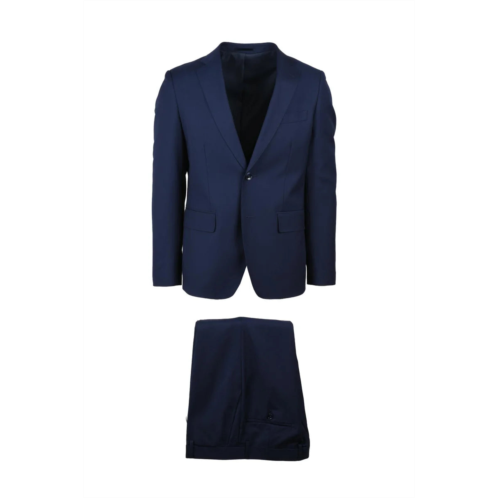 PREMIER HOMME mens suit polyester viscose - indigo