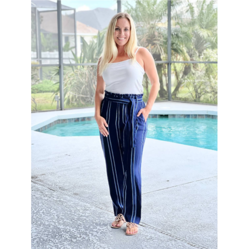 Hatley the paper bag pants in beach stripes