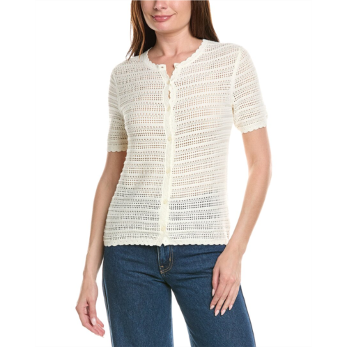 Brooks Brothers pointelle cardigan