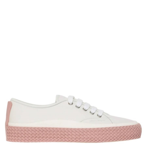 Salvatore Ferragamo Ferragamo storm contrast sole leather sneakers