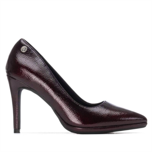 Xti WOMENS stiletto heel 144725 sandals in burgundy