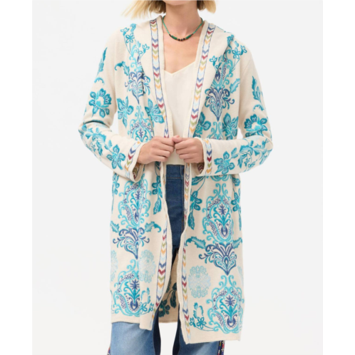 Johnny Was vittoria biya duster in ecru