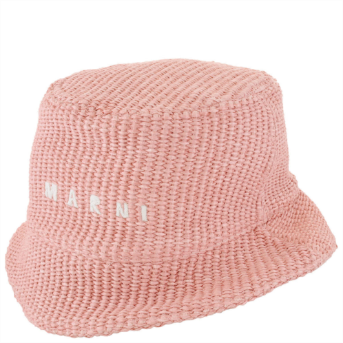 Marni logo-embroidered cotton-blend bucket hat