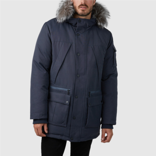 Pajar mens samson parka with detachable hood and fur trim