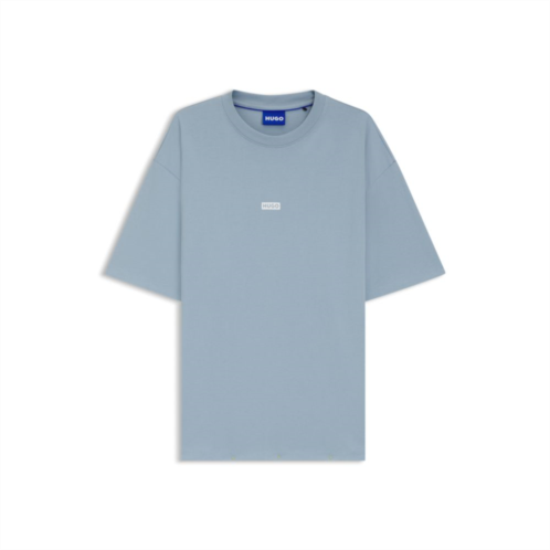 HUGO loose-fit t-shirt in cotton with rear logo artwork