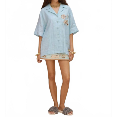 ALEMAIS azar shirt in blue