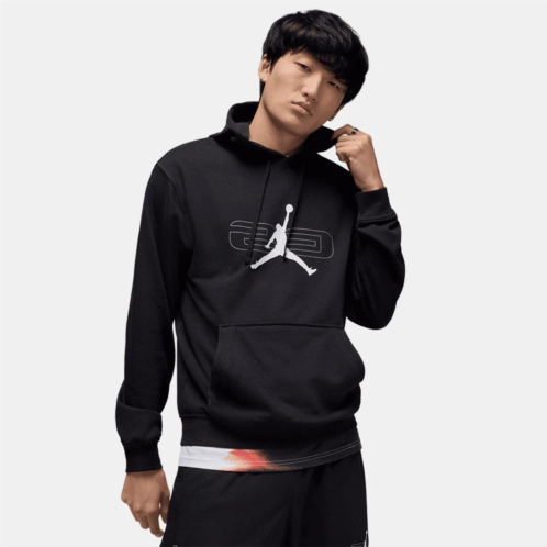 Jordan sport crossover hoodie mens black white fleece pullover dsgl 9
