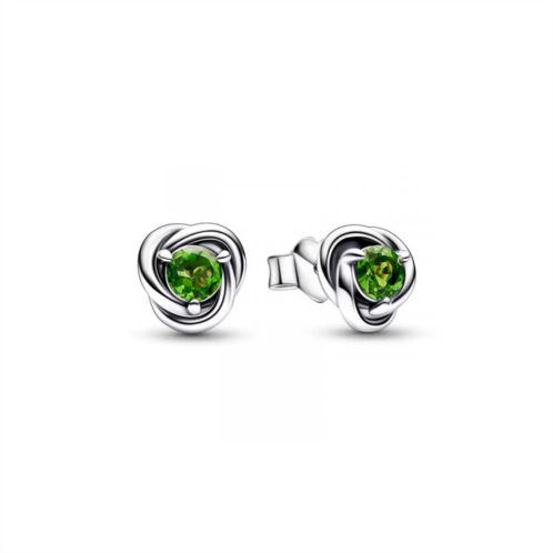 Pandora august birthstone eternity circle stud earrings