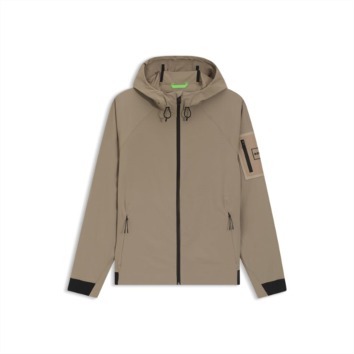 BOSS water-repellent jacket with micro-waffle structure