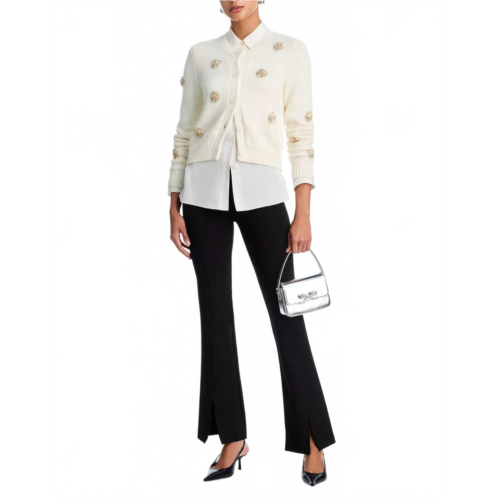 Cinq a sept mini sparkle dots cardigan in ivory