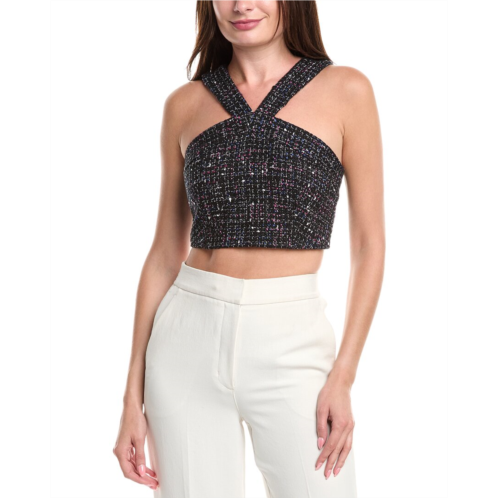 Sandro tweed halter top