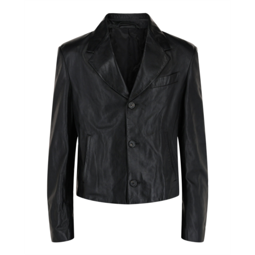 Salvatore Ferragamo leather blazer