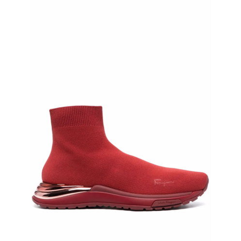 Salvatore Ferragamo Ferragamo knitted high-top sock sneakers