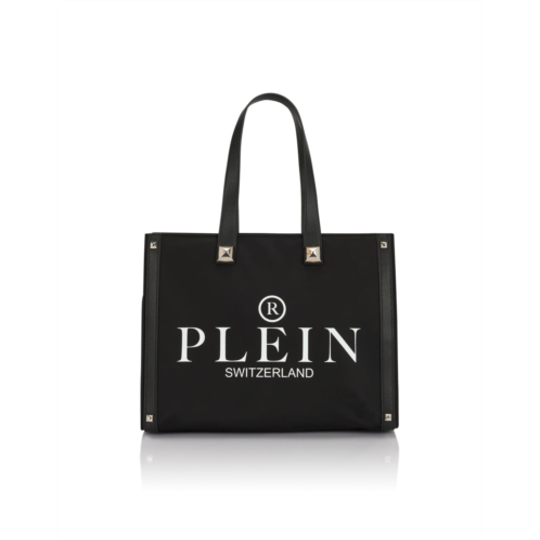 PHILIPP PLEIN nylon tote bag studs
