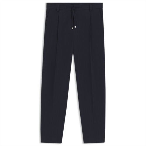 HUGO modern-fit pants in performance-stretch seersucker