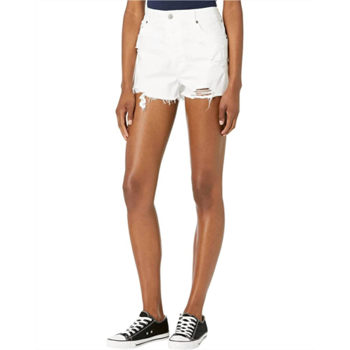 BB Dakota high-rise cut offs short in white