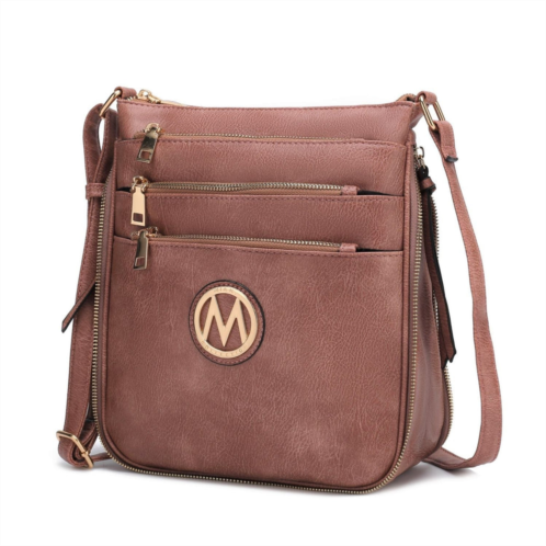 MKF Collection salome expandable multi compartment crossbody handbag by mia k
