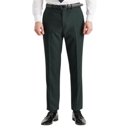 Oliver Tweed (Infinity Leather) mens green suit trouser prince of wales formal trouser