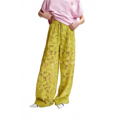 ESSENTIEL ANTWERP henim wide-leg pants in yellow