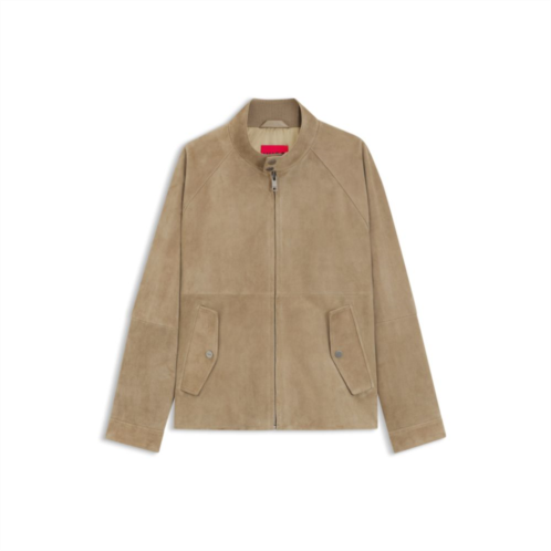 HUGO suede jacket in a regular fit