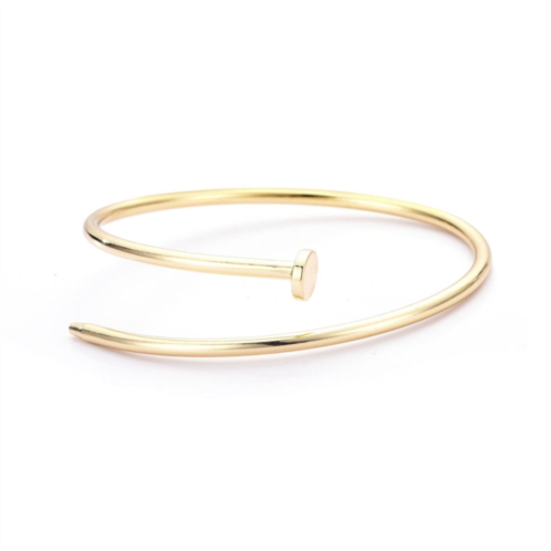 Adornia gold plated thin nail cuff