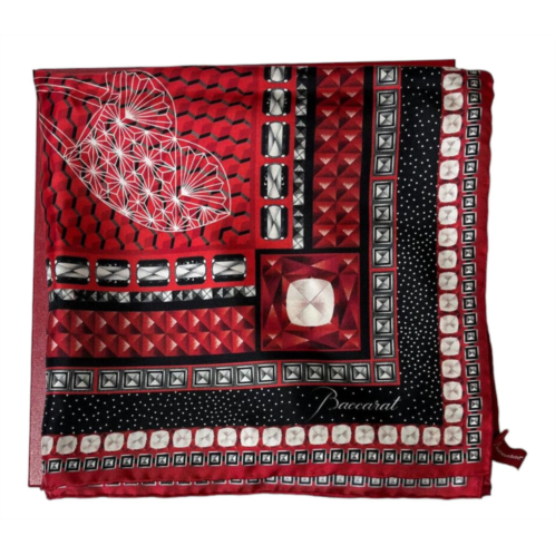 Baccarat 2809038 ladies louxor twillsilk maxi tie red scarf