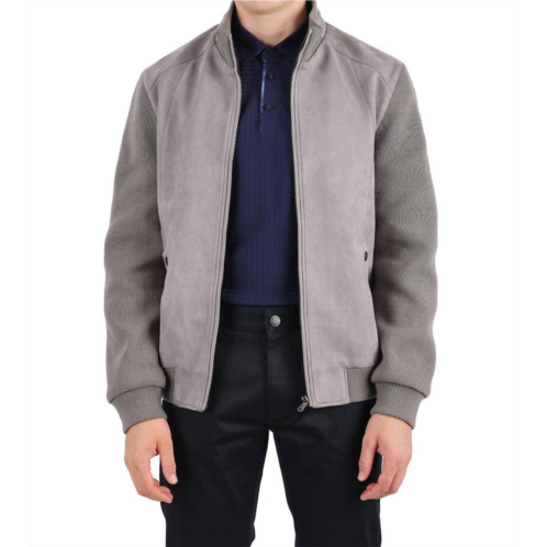 BARABAS cordial way bomber jacket in grey