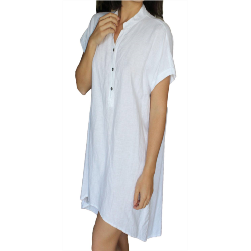 GIGI MODA silvia mini shirt dress in white