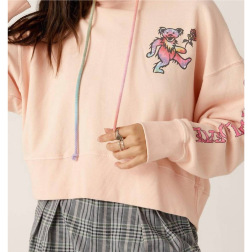 DAYDREAMER grateful dead tie dye hoodie in coral reef