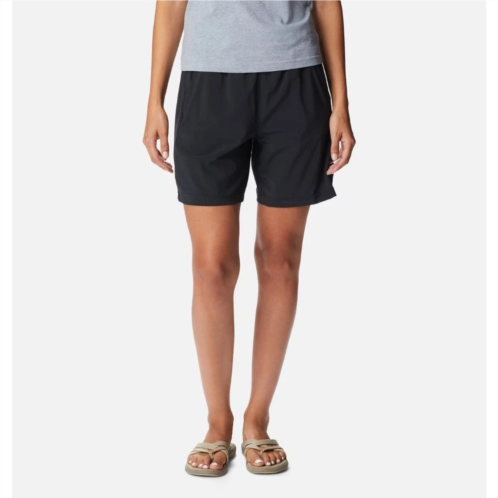 Columbia anytime flex shorts womens black stretch elastic waist gbo3360