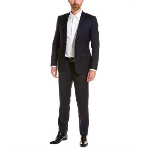 Zanetti porto wool-blend suit with flat front pant
