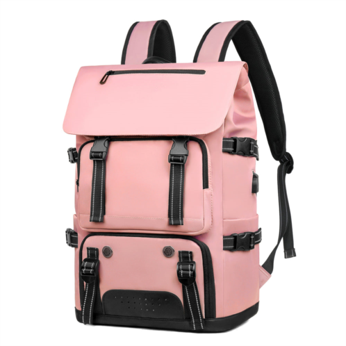 IZOD escape carry-on travel backpack with shoe compartment & usb charging port