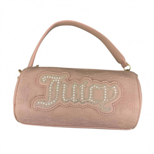 Juicy Couture womens string of pearls shoulder bag in pink