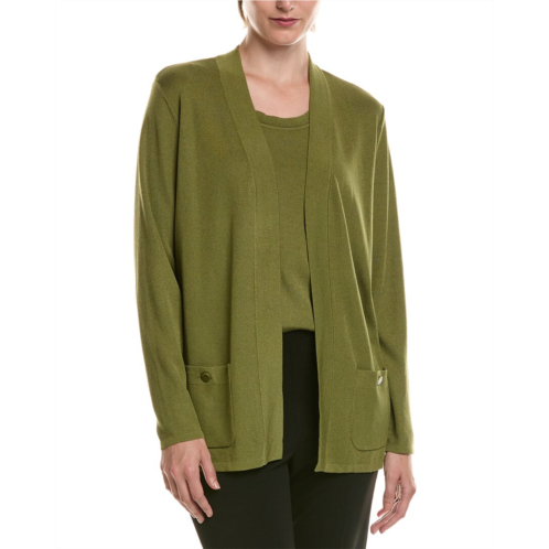 anne klein petite semi sheer short sleeve cardigan