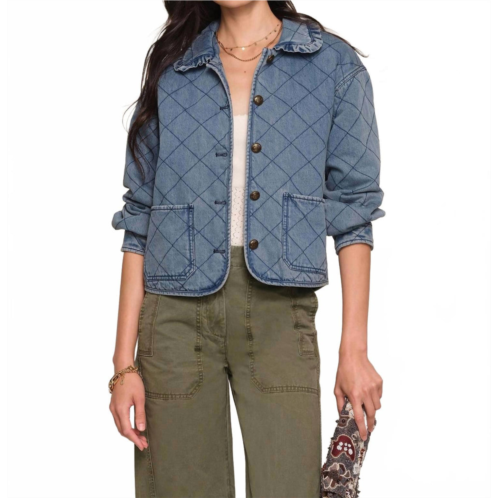 Heartloom miller quilted jacket in blue