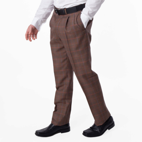 Bally plaid tailored straight-leg wool trousers