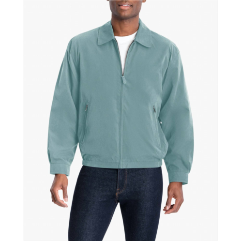 London Fog auburn light weight zip front golf jacket in light blue